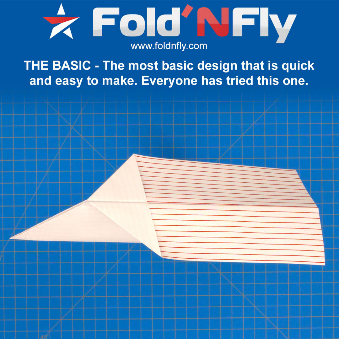 Fold 'N Fly » Paper Airplane Folding Instructions